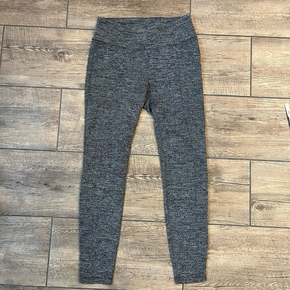 Athleta Metro Jogger Pants Gray Herringbone Stretch Pants Pockets Women's Medium